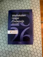 Wetteksten Hoger Onderwijs 2025-2026, Ophalen of Verzenden, Zo goed als nieuw, Overige onderwerpen