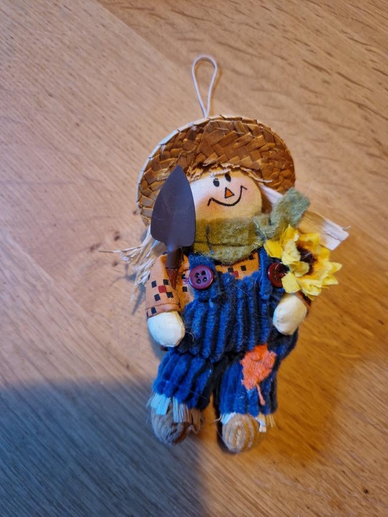 DECORATIE HANGER STROPOPJE VOGELVERSCHRIKKER, Ophalen of Verzenden