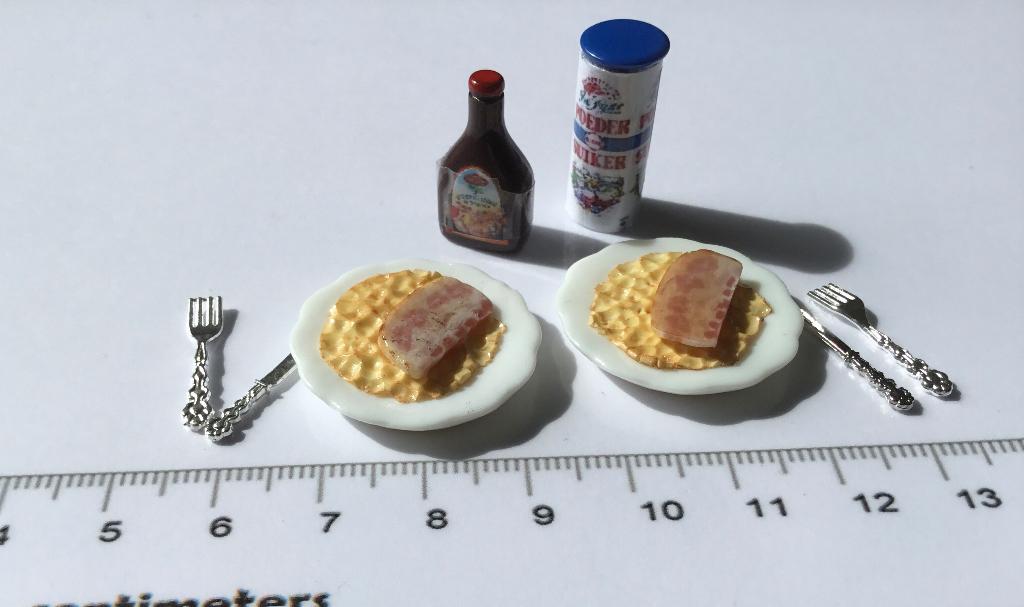 Poppenhuis miniaturen pannenkoeken 73, Verzamelen, Ophalen of Verzenden, Nieuw, Poppenhuis