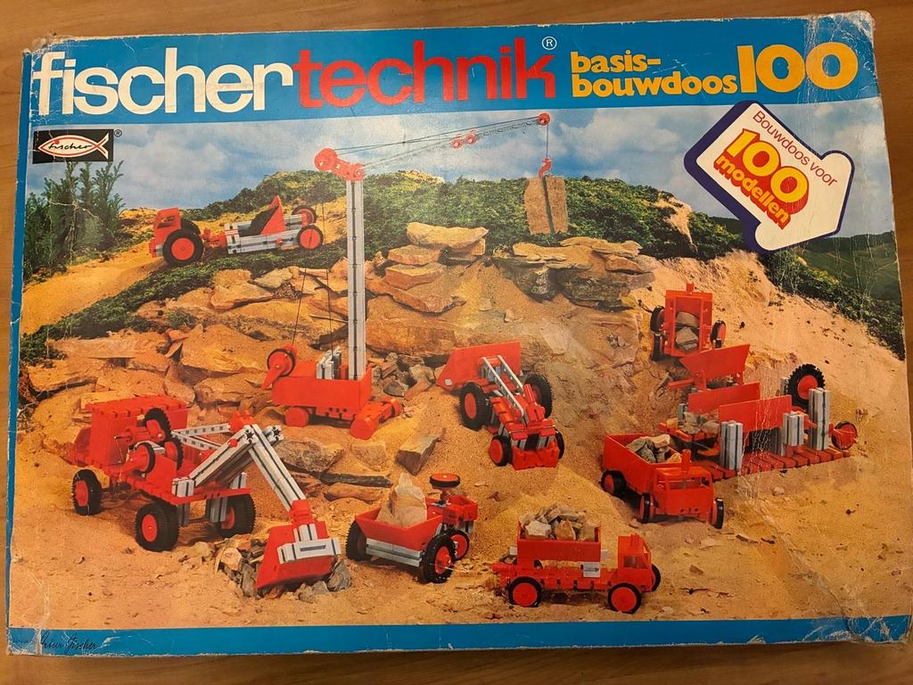 Fischer Technik 100, 2 dozen, basis bouwdoos, Ophalen of Verzenden, Gebruikt, Overige merken