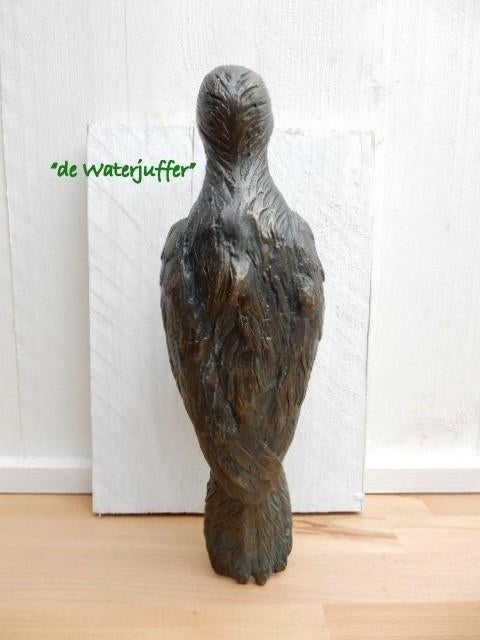 126* Bronzen specht (Boven €75 geen verzendkosten), Tuin en Terras, Ophalen of Verzenden, Nieuw, Overige materialen, Dierenbeeld