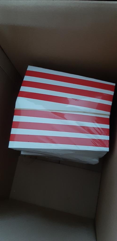 190 Nieuwe Popcorn Bakjes 1 Liter - Perfect voor Koningsdag!, Hobby en Vrije tijd, Feestartikelen, Ophalen of Verzenden