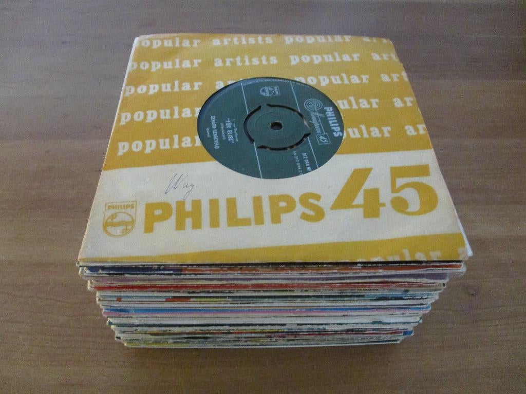 42 Singles jaren 60 en 70, Cd's en Dvd's, Vinyl Singles, Gebruikt, Single, Pop, 7 inch, Ophalen