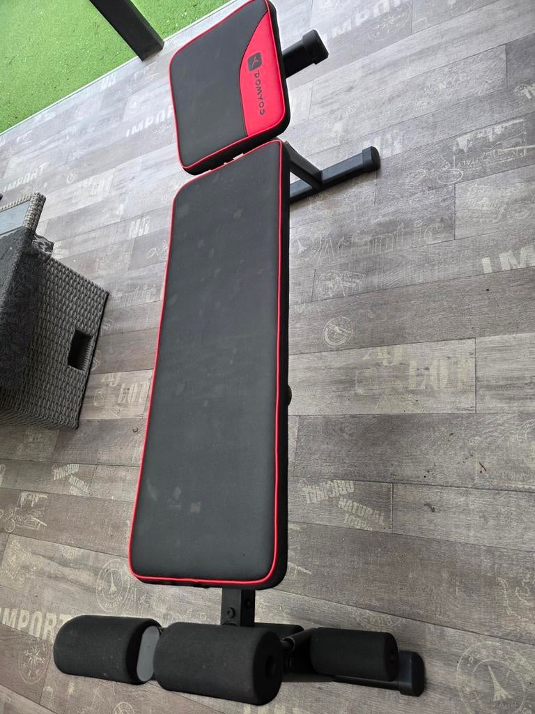 Halter bankje, Sport en Fitness, Fitnessmaterialen, Ophalen of Verzenden, Gebruikt, Fitnessbank