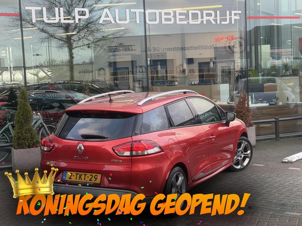 Renault Clio Estate 1.2 GT Luxe Automaat 2014 Nette auto, Euro 5, Start-stop-systeem, Gebruikt, Zwart