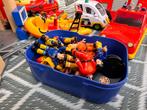 Grote set Brandweerman Sam speelgoed met brandweerkazerne, Ophalen of Verzenden, Gebruikt, Jongen of Meisje