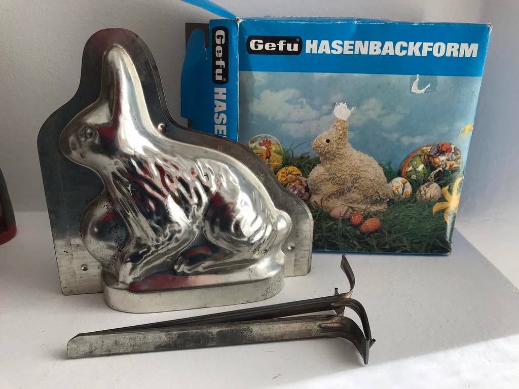 Gefu bakvorm paashaas vintage West-Germany, Ophalen of Verzenden, Gebruikt