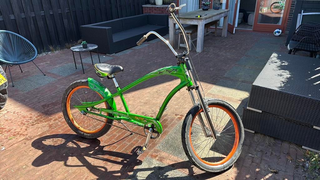 Unieke Custom Chopper / Cruiser – Rat Fink Style, Minder dan 47 cm, Ophalen, Staal, Chopper