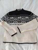 Noors gebreide trui zwart wit ster motief 38, Ophalen of Verzenden, Zo goed als nieuw, Maat 38/40 (M), Zwart