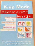 Mode technieken een boekje van Knipmode, vol mode technieken, Hobby en Vrije tijd, Kledingpatronen, Verzenden, Zo goed als nieuw