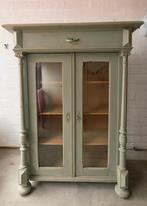 Prachtige houten olijfgroene vintage kast, Huis en Inrichting, Kasten | Overige, Ophalen of Verzenden, Zo goed als nieuw