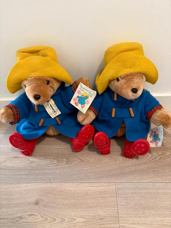 2 originele Paddington Beertjes met kaartjes, Kinderen en Baby's, Speelgoed | Knuffels en Pluche, Zo goed als nieuw, Beer, Ophalen of Verzenden