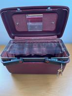 Vintage Samsonite Beauty Case - Bordeauxrood met Slot, Ophalen, Gebruikt, Overige kleuren, Met slot