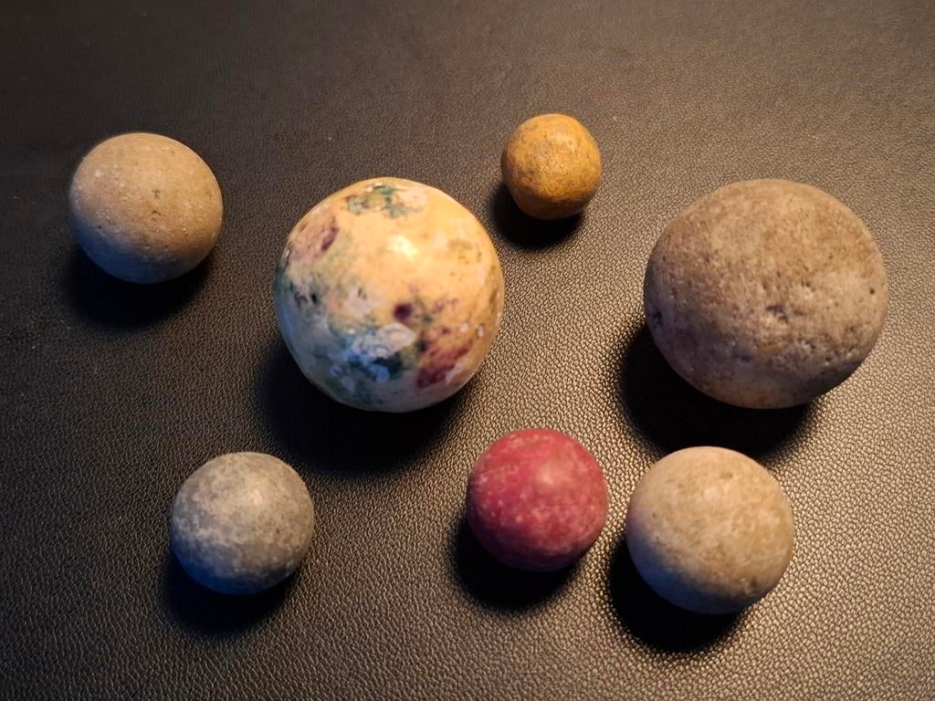 7 oude kleiknikkers, Antiek en Kunst, Antiek | Speelgoed, Ophalen of Verzenden