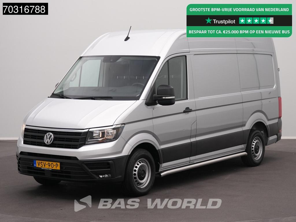Volkswagen Crafter 140pk L3H3 Trekhaak Navi Airco Cruise Par, Stof, Gebruikt, Euro 6, 4 cilinders