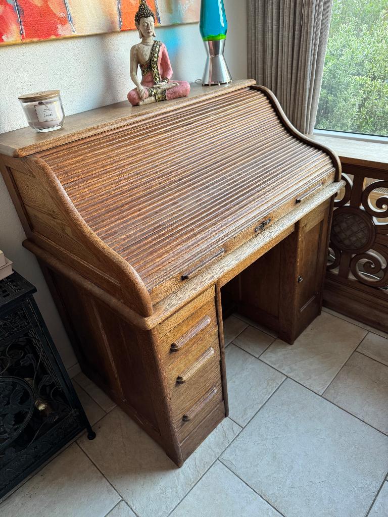 Rolluik bureau antiek, Antiek en Kunst, Ophalen
