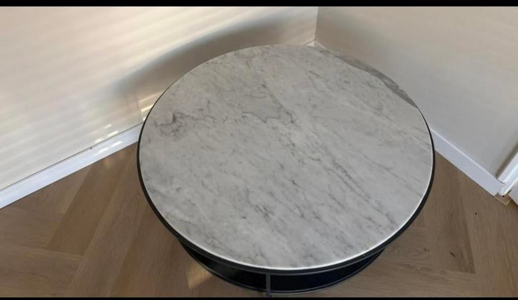 Marmer salontafel, Huis en Inrichting, Woonaccessoires | Dienbladen, Ophalen, Zo goed als nieuw