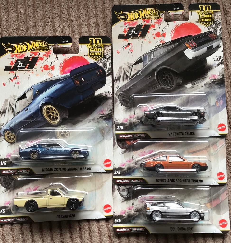 Hot Wheels Premium Japan Historics set, Ophalen of Verzenden, Nieuw, Auto