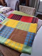 Vintage deken  Rood, geel, groen zwart, Huis en Inrichting, Woonaccessoires | Plaids en Woondekens, Ophalen of Verzenden, Gebruikt