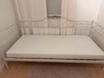1 persoonsbed met nette foammatras, Huis en Inrichting, Ophalen, 90 cm, Eenpersoons, Wit
