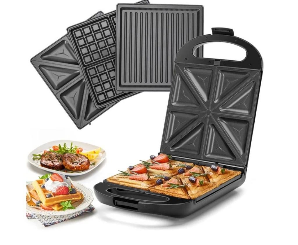 NIEUW Taylor Swoden Bruno 3-in-1 Wafelijzer, Witgoed en Apparatuur, Taylor Swoden, Onbekend, Nieuw, Ophalen of Verzenden