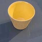 Gele bloempot/ompot ADCO, Gebruikt, Rond, Binnen, Ophalen of Verzenden