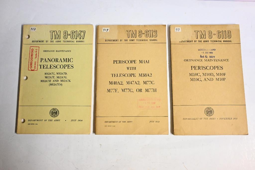 ex KL TM US army voorschriften periscoop optiek manual, Ophalen of Verzenden, Landmacht, Nederland, Boek of Tijdschrift