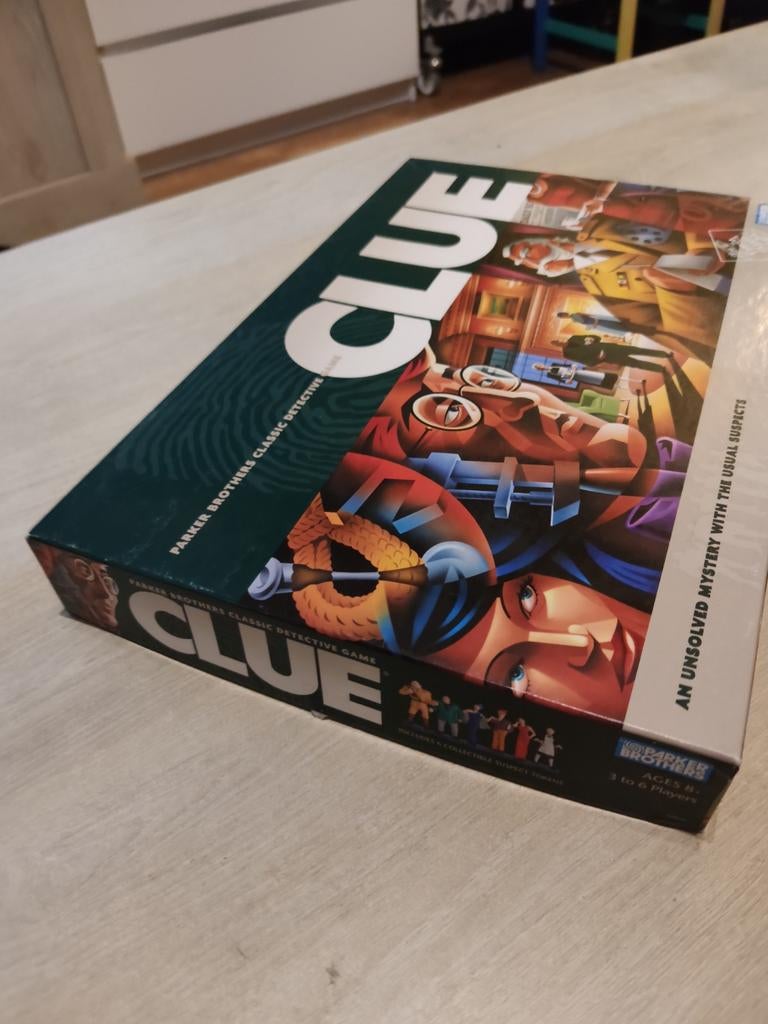 Clue (engels Cluedo) Bordspel - Klassieke Detective Game, Parker Brothers, Ophalen of Verzenden, Hasbro, Reisspel