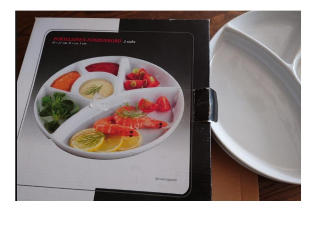 fonduebord, Huis en Inrichting, Keuken | Servies, Ophalen, Overige stijlen, Porselein, Schaal of Schalen