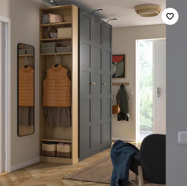 IKEA PAX Eindelement, Huis en Inrichting, Kasten | Kledingkasten, Nieuw, 200 cm of meer, 50 tot 100 cm, Minder dan 25 cm, Met plank(en)