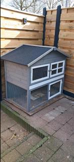 Konijnenhok, Dieren en Toebehoren, Knaagdieren en Konijnen | Hokken en Kooien, Ophalen, Gebruikt, 90 cm of meer, Konijn