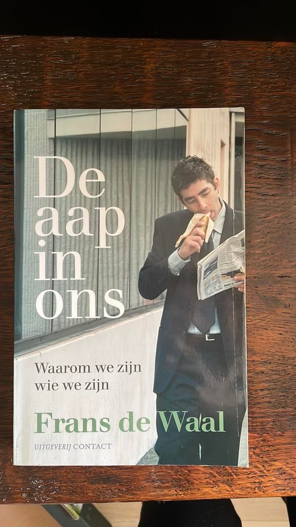 Frans de Waal - De aap in ons, Boeken, Ophalen of Verzenden, Zo goed als nieuw, Frans de Waal