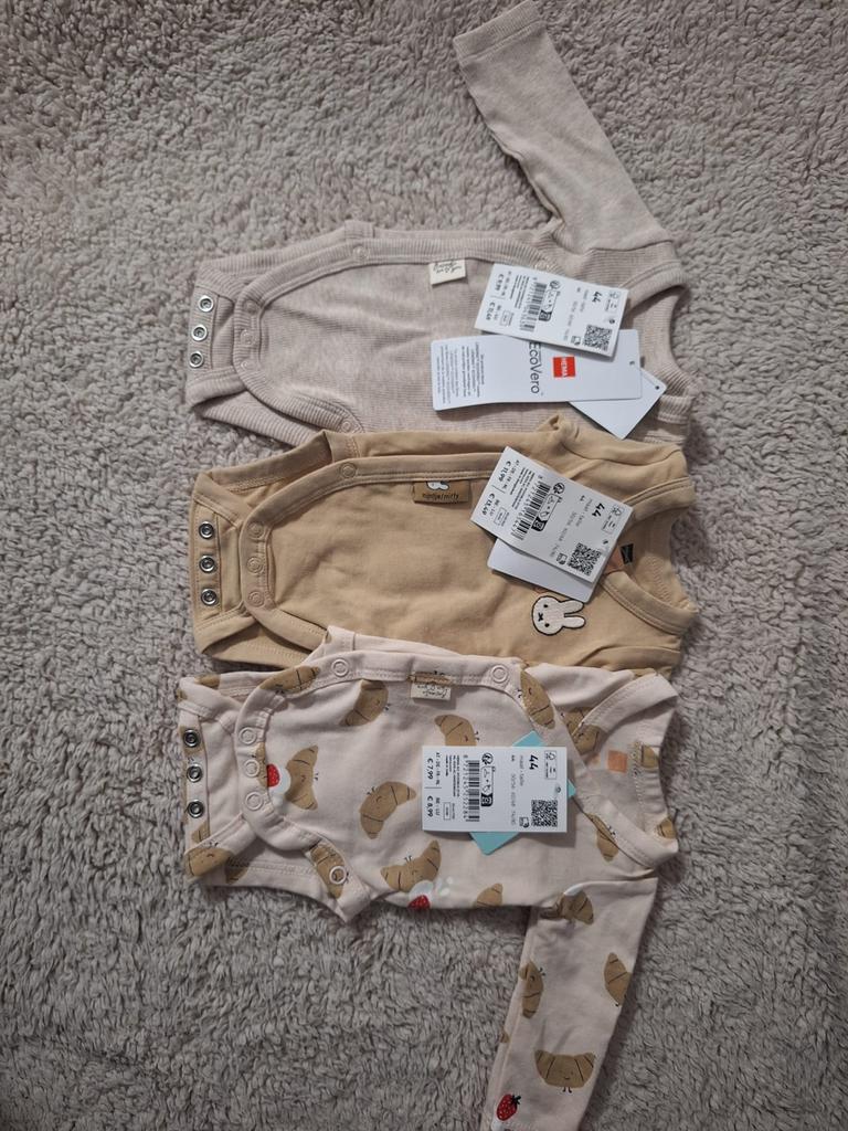 Nieuwe HEMA rompertjes maat 44 - set van 6, Ophalen of Verzenden, Nieuw, Jongetje of Meisje