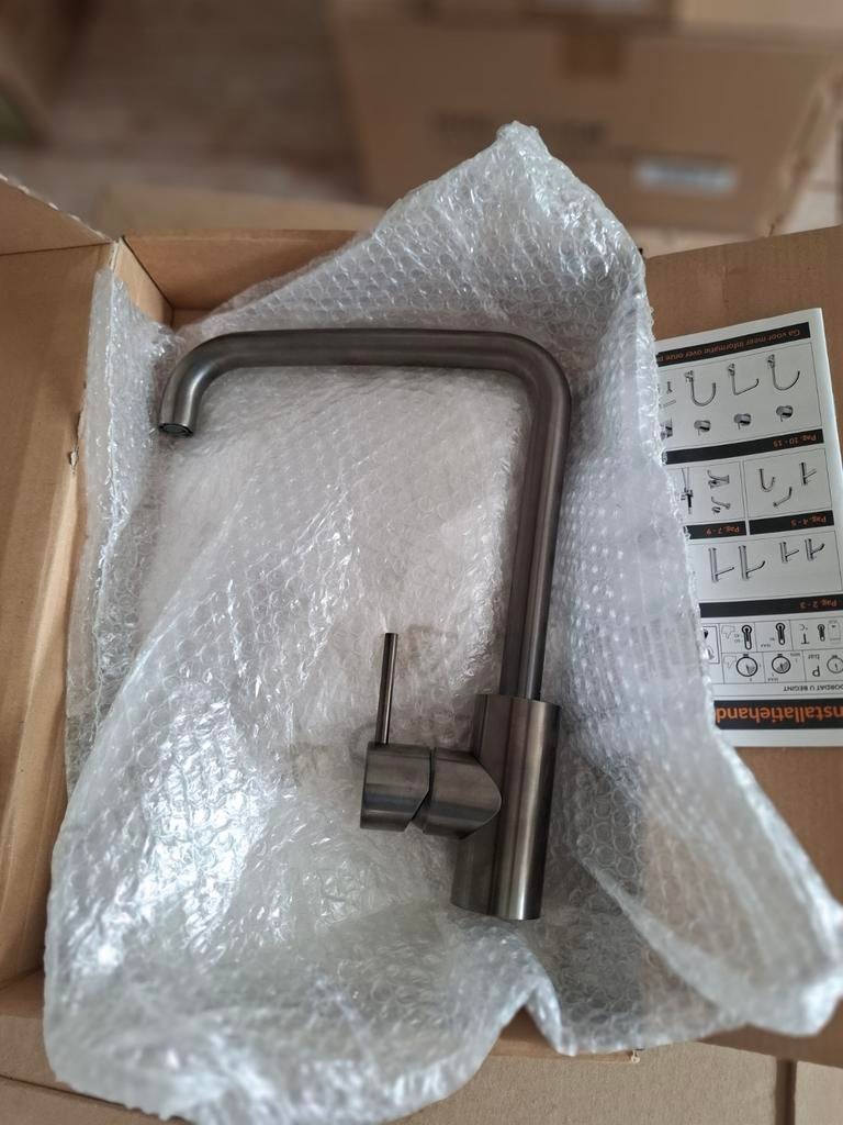 Hotbath Cobber CB041 Keukenmengkraan verouderd ijzer, Ophalen of Verzenden, Nieuw, Kraan
