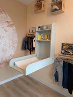 Opklapbare Wandcommode | Hout | Lichtblauw, Ophalen, 50 tot 70 cm, 100 cm of meer, Voetruimte