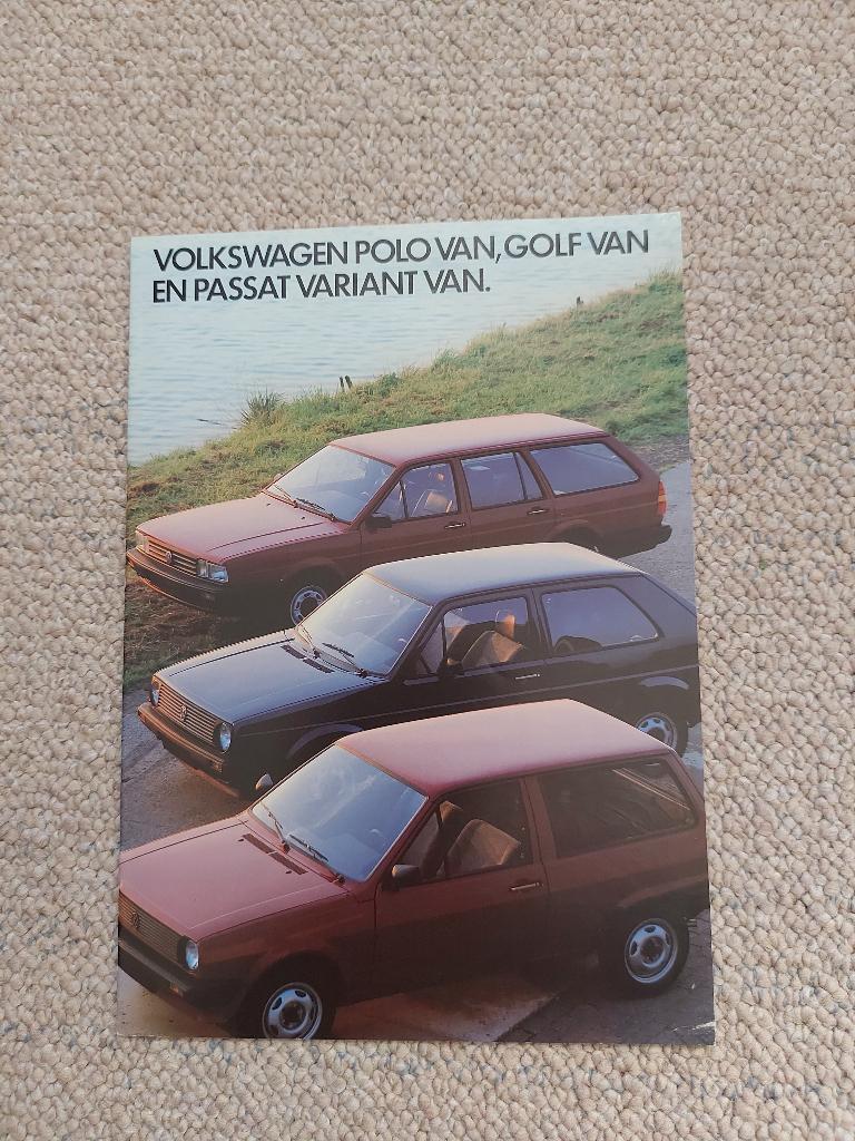 Folder Volkswagen Polo Van, Golf Van en Passat Variant Van, Ophalen of Verzenden, Zo goed als nieuw, Volkswagen