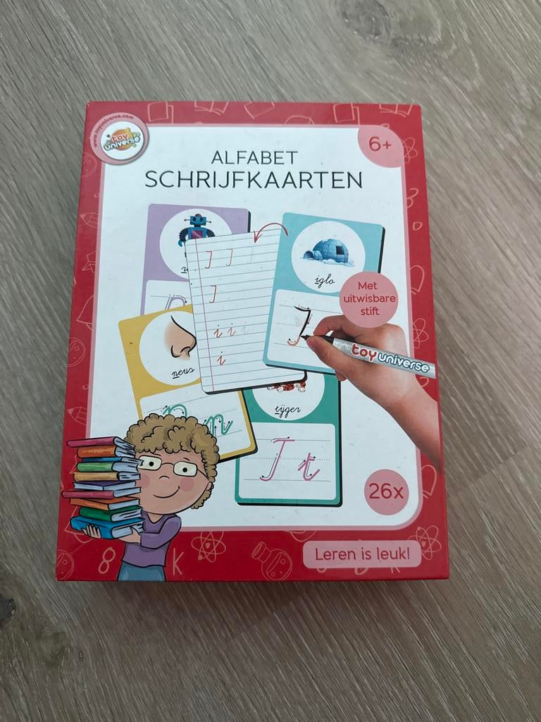 Alfabet Schrijfkaarten met uitwisbare stift, Ophalen of Verzenden, Nieuw, Taal en Lezen