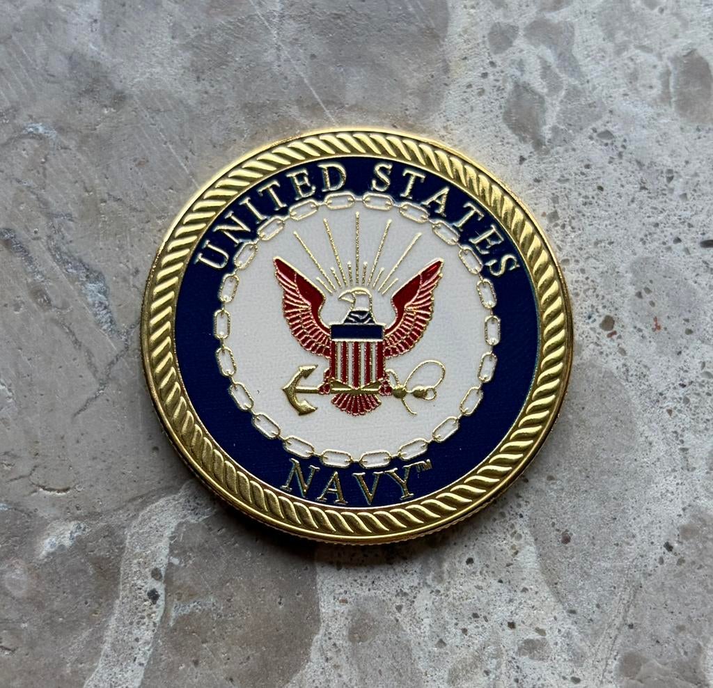 US Navy coin, Verzamelen, Militaria | Algemeen, Ophalen of Verzenden, Marine, Amerika, Embleem of Badge