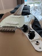 Fender Mustang Player MIM 2019 – Gold – Incl. Fender Tas, Ophalen of Verzenden, Zo goed als nieuw, Solid body, Fender