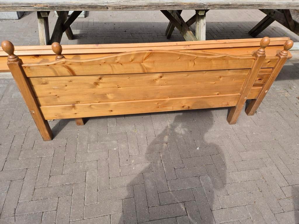 2 persoons bed zonder bodem, Huis en Inrichting, Ophalen, Eenpersoons, Hout, 90 cm