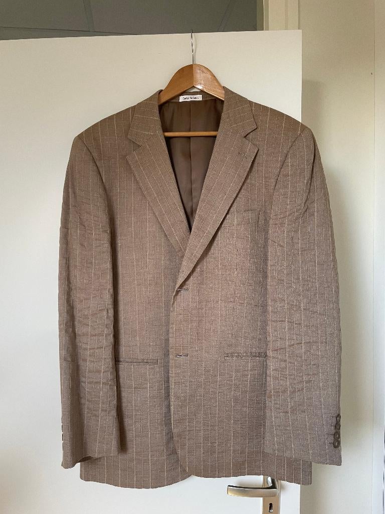Heren Colbert, Kleding | Heren, Kostuums en Colberts, Ophalen of Verzenden, Zo goed als nieuw, Maat 52/54 (L), Beige