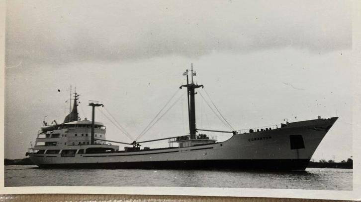 CORANTIJN  - 1968  werf Amels  Makkum  Suriname, Verzamelen, Scheepvaart, Zo goed als nieuw, Kaart, Foto of Prent, Ophalen of Verzenden