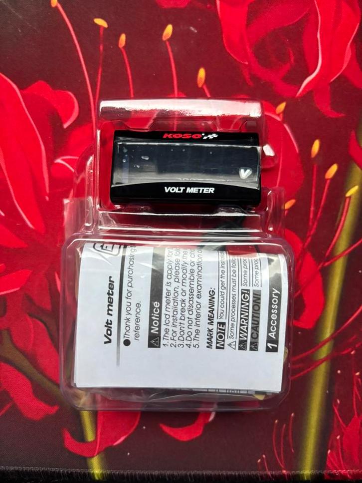 Koso voltmeter blauw nieuw!, Fietsen en Brommers, Brommeronderdelen | Scooters, Zo goed als nieuw, Piaggio, Ophalen of Verzenden