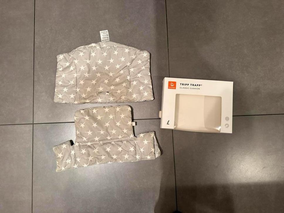 Tripp Trapp Babysit Kussentje - Grey Star, Ophalen of Verzenden, Gebruikt, Overige typen, Stoelverkleiner