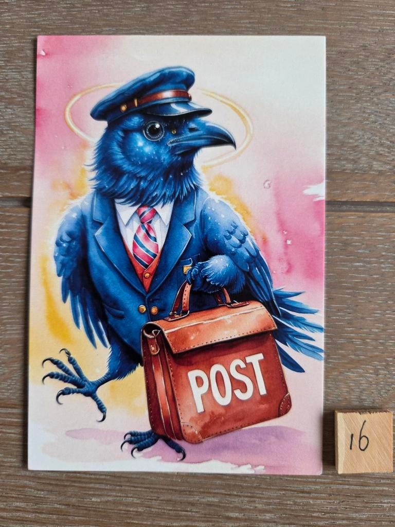 POSTBODE 16 kraai raaf, Ophalen