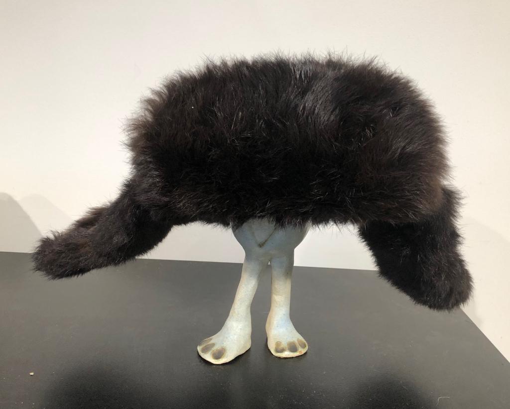 Bruine echte bontmuts uit Sovjet-Unie, jaren '80 vintage, Ophalen of Verzenden, Zo goed als nieuw, Maat 36 (S), Muts