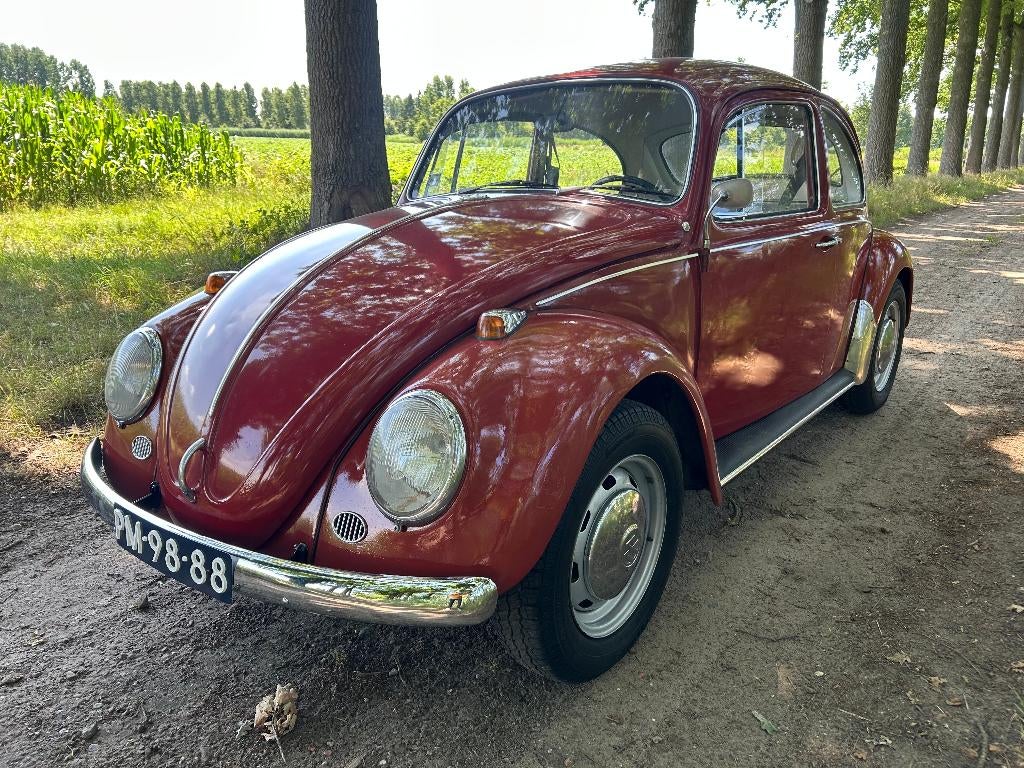 Volkswagen Kever 1500 uit 1967, Volkswagen, Bedrijf, Handgeschakeld, Rood