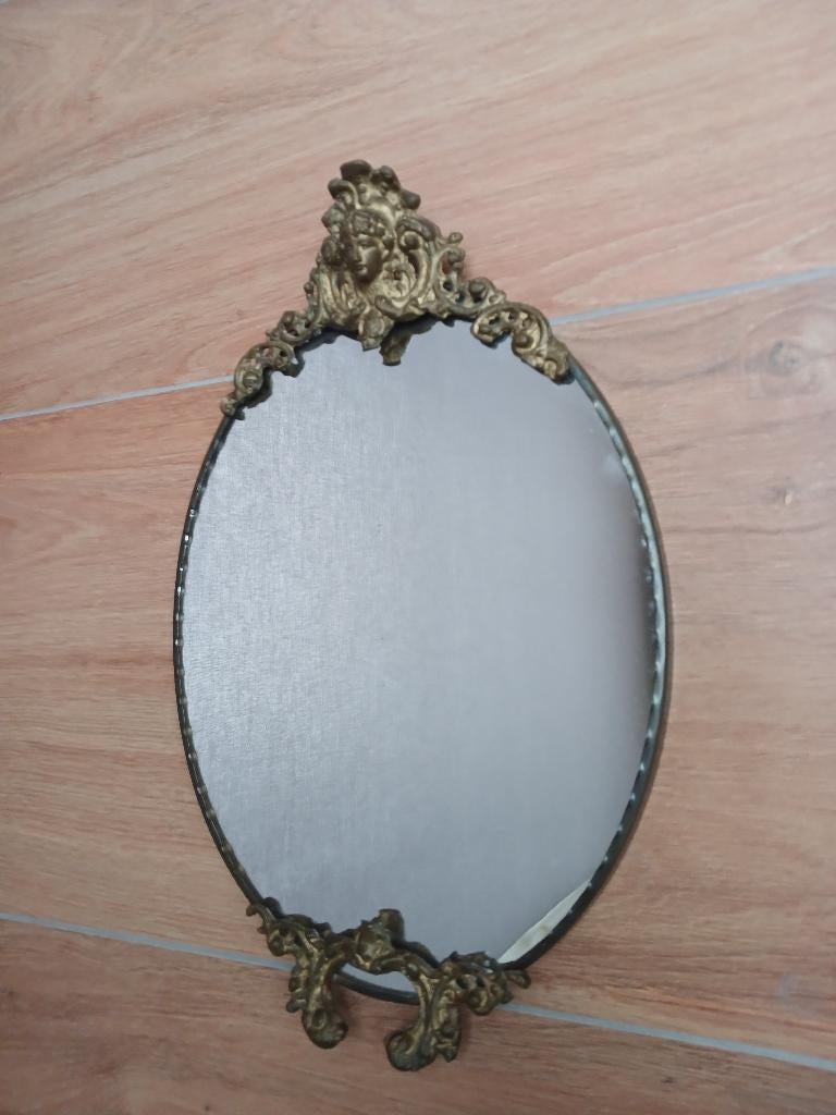 putti/ cherubijn wandspiegel/kuifspiegel spiegel, Antiek en Kunst, Ophalen of Verzenden