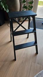 Ikea Bekvam krukje zwart - weinig gebruikt, Huis en Inrichting, Krukjes, Ophalen, Zo goed als nieuw, Hout