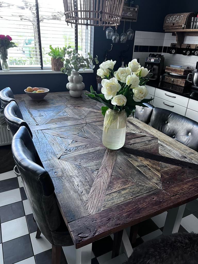 Riviera Maison  Chateau Chassigny eettafel, Gebruikt, 100 tot 150 cm, 200 cm of meer, Ophalen of Verzenden